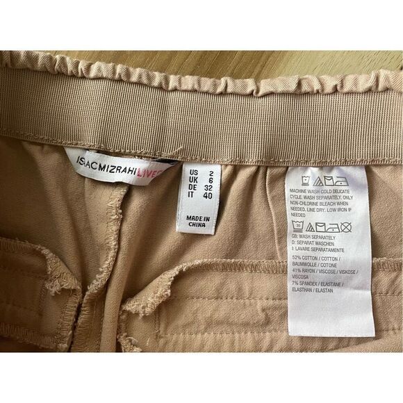 Isaac Mizrahi Live! Stretch Pink Culotte Pants w/ Button Size 2 - Picture 11 of 11